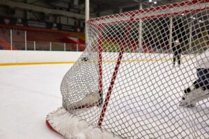 hockey goal frame and net